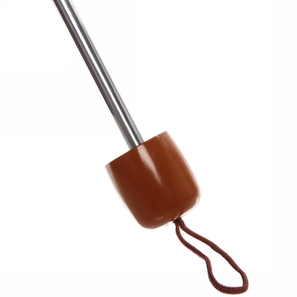 Зонт мужской механический «Ultramarine», коричневая ручка, цвет черный, 8 спиц, d-105см, длина в слож. виде 24см