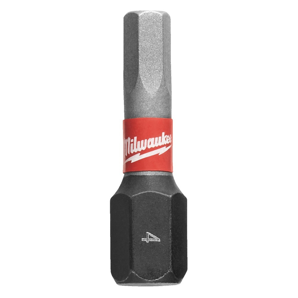 Бита Milwaukee SHOCKWAVE HЕХ4 25мм 2шт