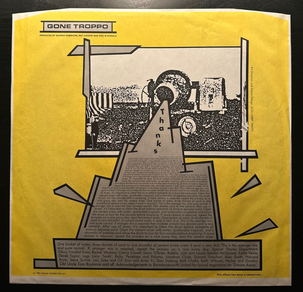 George Harrison - Gone Troppo (Германия 1982г.)