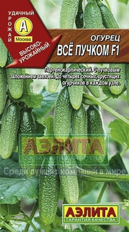 Огурец Все пучком F1 среднеспелый Аэлита