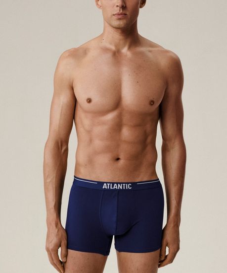 Трусы мужские боксеры (5шт) Atlantic 5SMH-004, хлопок, морской + бирюзово-зеленый + черный + серый меланж + темно-голубой