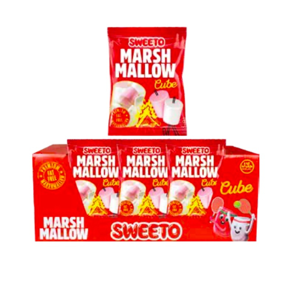 Маршмеллоу SWEETO Розовое и белое 140г*24шт
