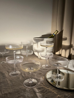 Бокалы Ferm Living Ripple Champagne Saucers - Set of 2 - Clear