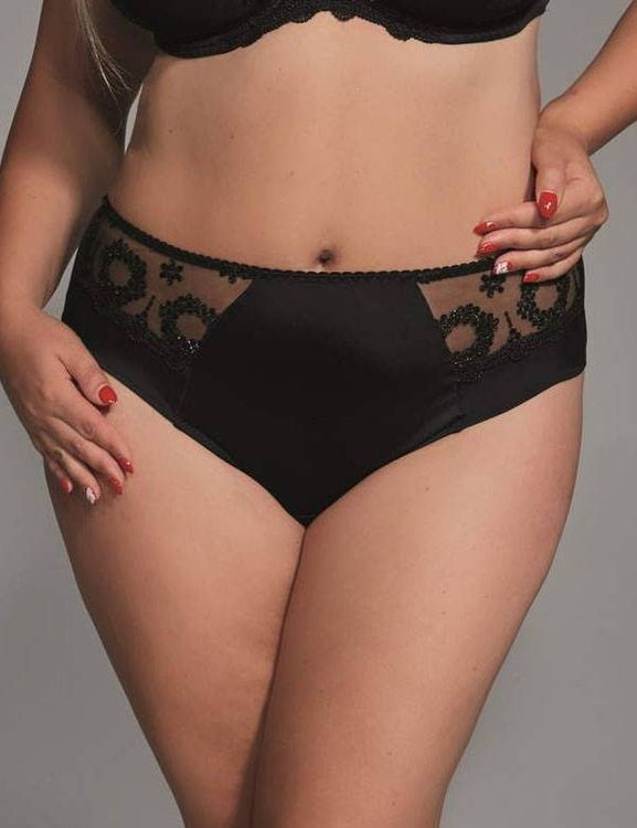 Трусы Kris Line Fortuna слипы midi высокие (черный)