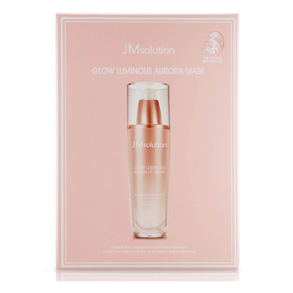 Целлюлозная маска с жемчужной пудрой JMsolution Glow Luminous Aurora Mask