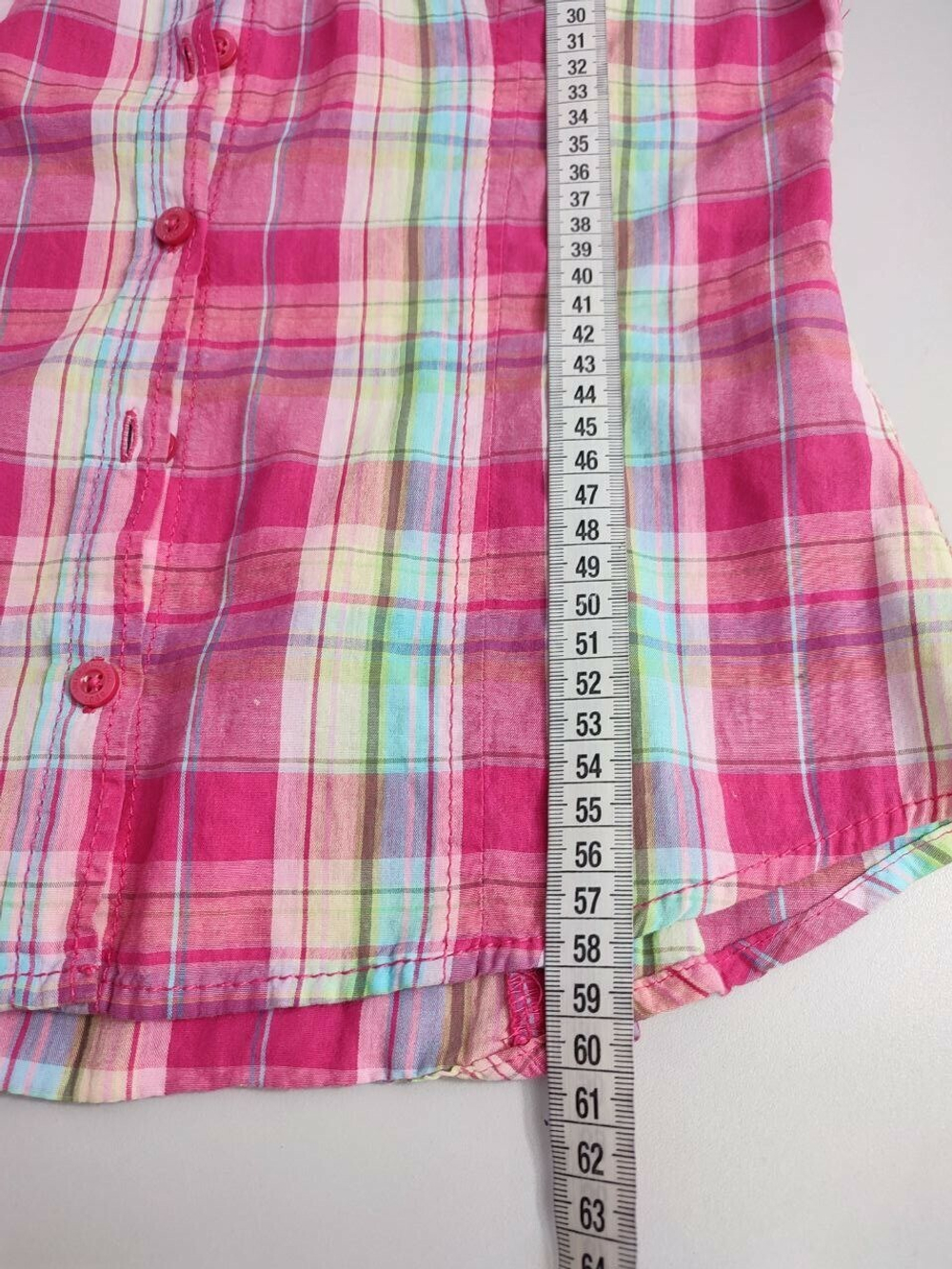 Рубашка H&M в клетку 42 размер