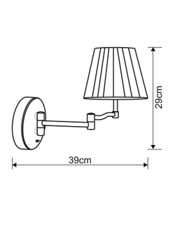 Бра Arte Lamp California A2872AP-1AB