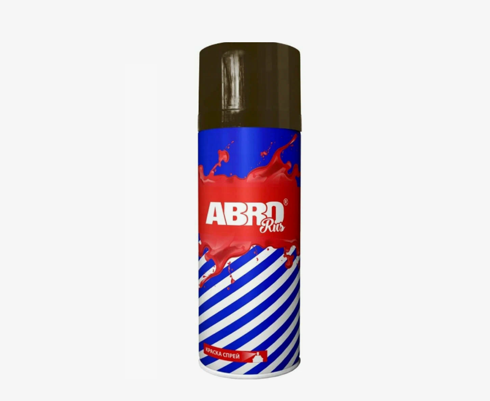 Краска-спрей акриловая № 39 черная блестящая 400 мл ABRO SPO-039-R