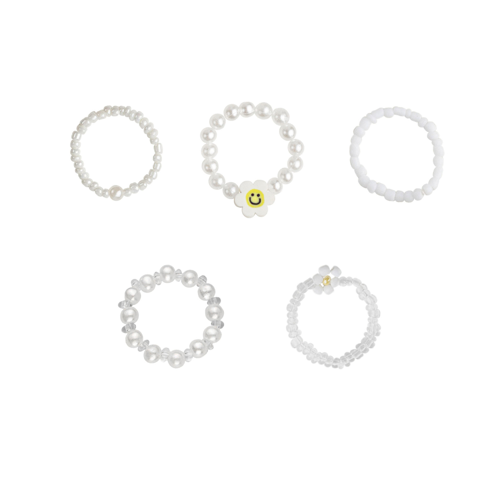pearl easy rings set