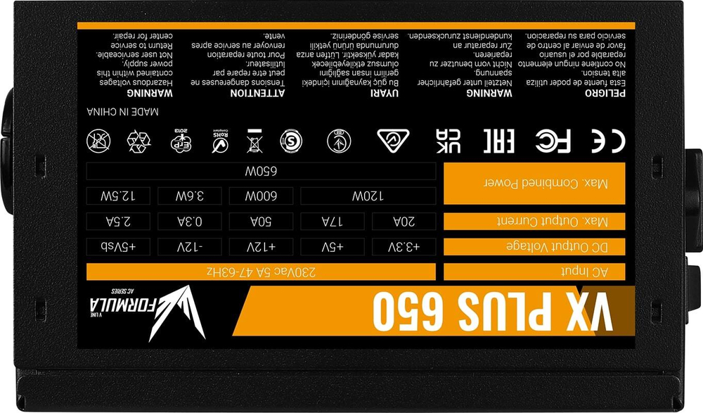 Блок питания ATX Formula V VX PLUS 650
