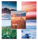 Тетрадь А5 96л. клетка "Calm" скоба, обложка картон, микс в спайке (BRAUBERG)