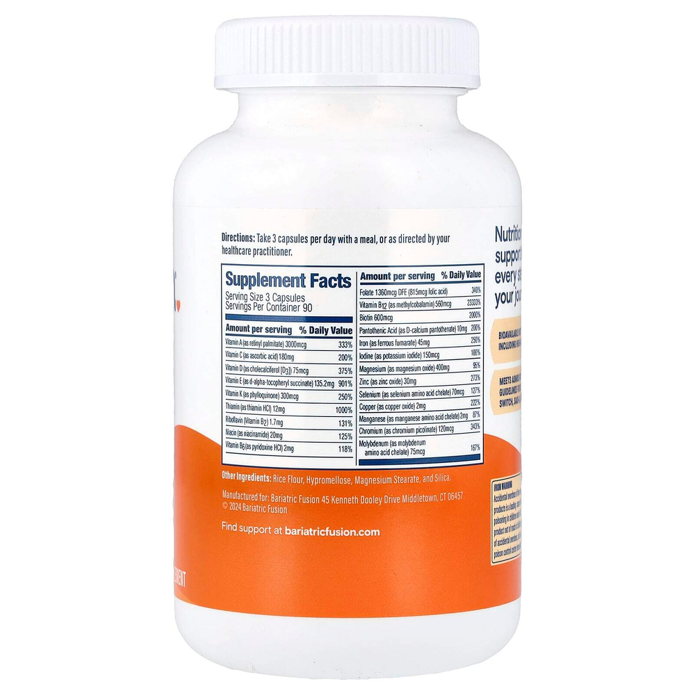Bariatric Fusion, мультивитамины с высоким содержанием ADEK, 270 капсул
