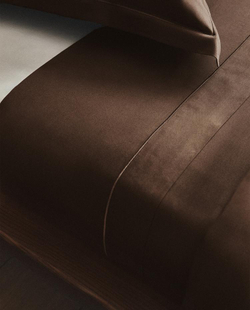 ZARA HOME (300 НИТЕЙ) ПРОСТЫНЯ ИЗ ХЛОПКА, КОРИЧНЕВЫЙ