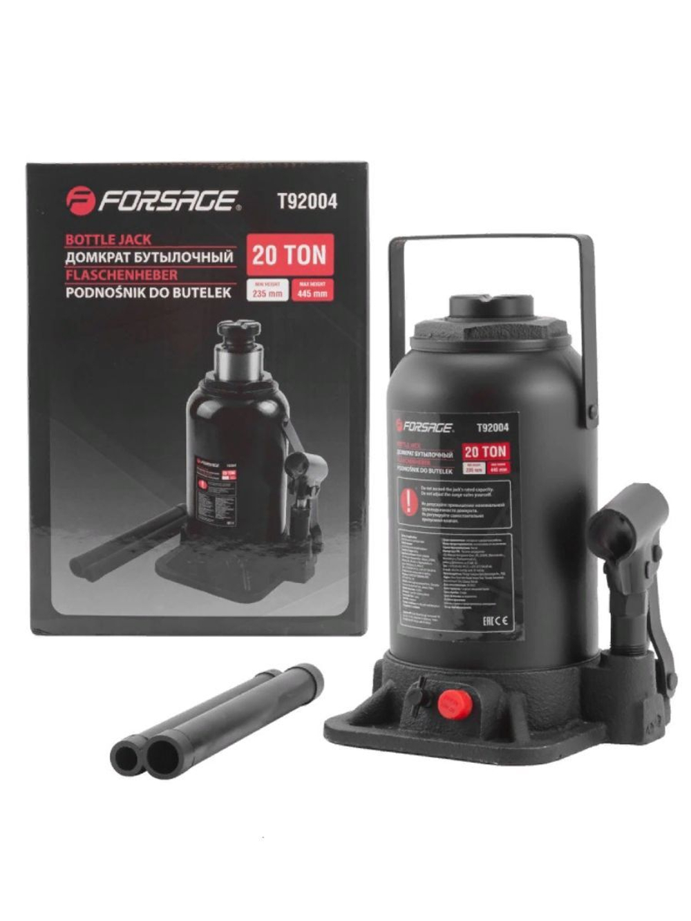 Домкрат бутылочный 2т Forsage