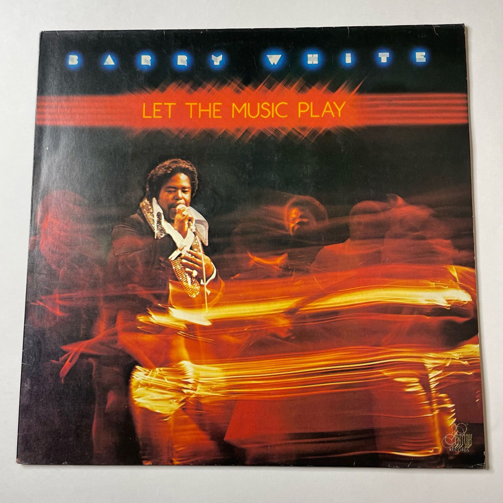Винтажная виниловая пластинка LP Barry White Let The Music Play (Germany 1976)