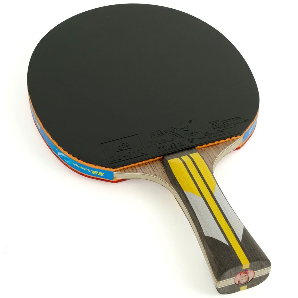 Ракетка для настольного тенниса DOUBLE FISH 6A+C, ITTF Approved, + 2 мяча