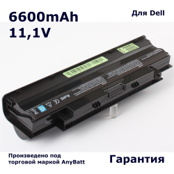 Аккумулятор AnyBatt 6600 mAh для ноутбука Dell J1KND, 7XFJJ