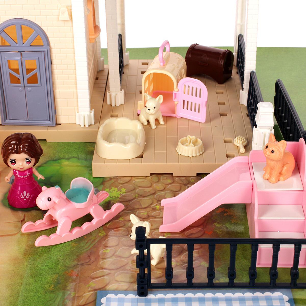 Дом для куклы с мебелью коробка 686-008