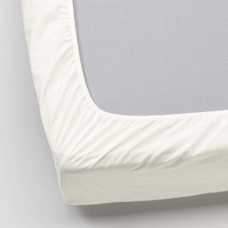 IKEA ULLVIDE  (ИКЕА УЛЛВИДЕ)  -  Простыня на резинке, белая, 90x200 см