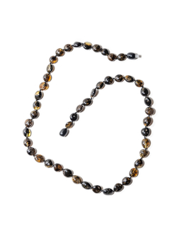 Бусы из янтаря натурального. Длина 45 см, бусины 8 на 5 мм. Янтарные бусы женские лечебные