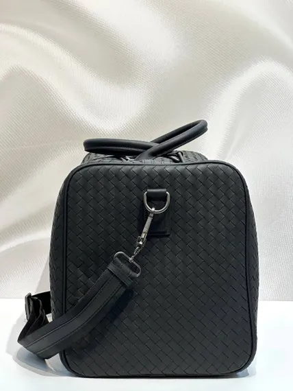 Дорожная сумка Bottega Veneta Intrecciato черный