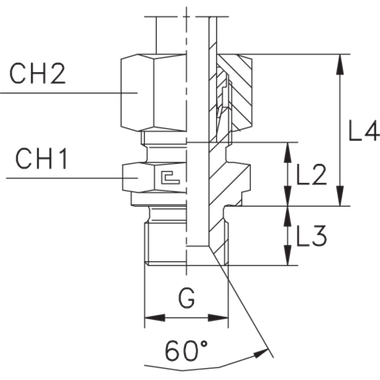 Штуцер FB DS14 BSP 1/2" (в сборе) CAST