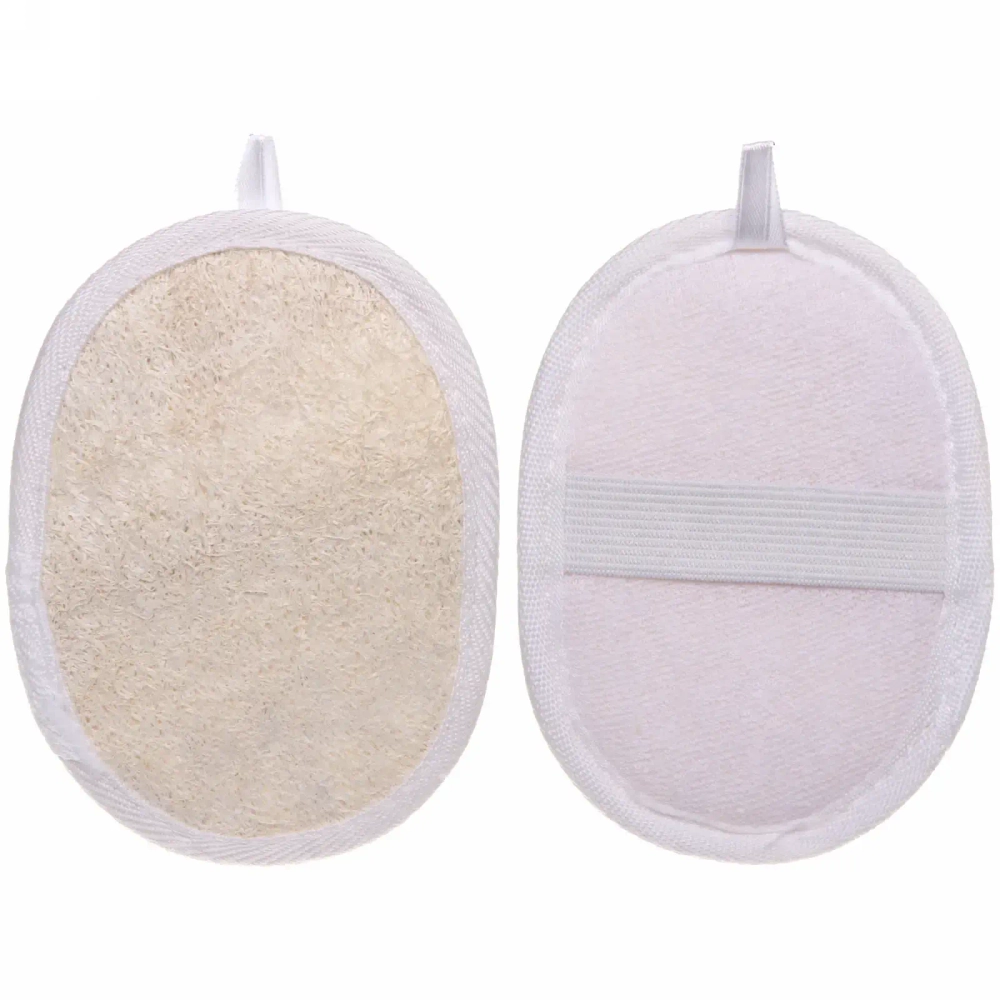 Мочалка для тела «Ultramarine - Флокс», скрабирующая, цвет белый, 9*12см (зип пакет и наклейка Ultramarine)✦