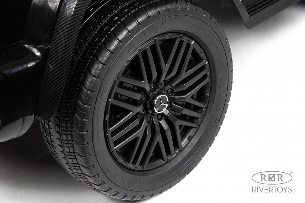 Детский электромобиль RiverToys Mercedes Benz G63 Y777YY BLACK-GLANEC/черный глянец