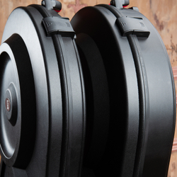 Кейс кофр для барабанных тарелок DGCASE@20-01А (с выдвижной ручкой и на колесах) 580*580*140мм