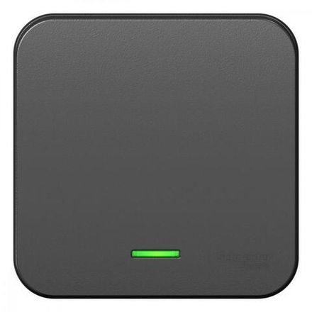 Выключатель 1-кл. ОП Blanca 10А IP20 (сх. 1) 250В с подсветкой антрацит SE BLNVA101106