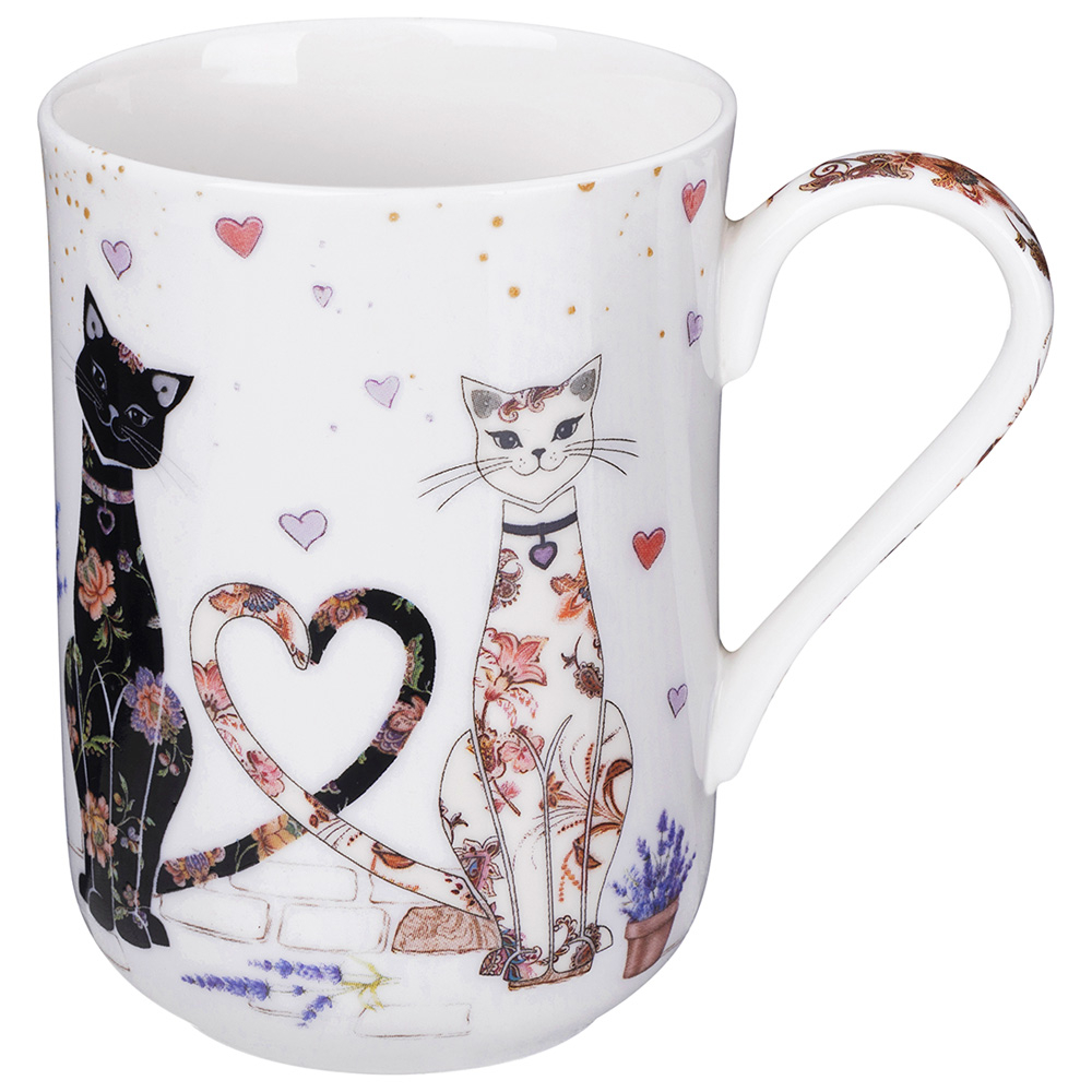 Кружка 330мл "Лавандовые коты, 425-177