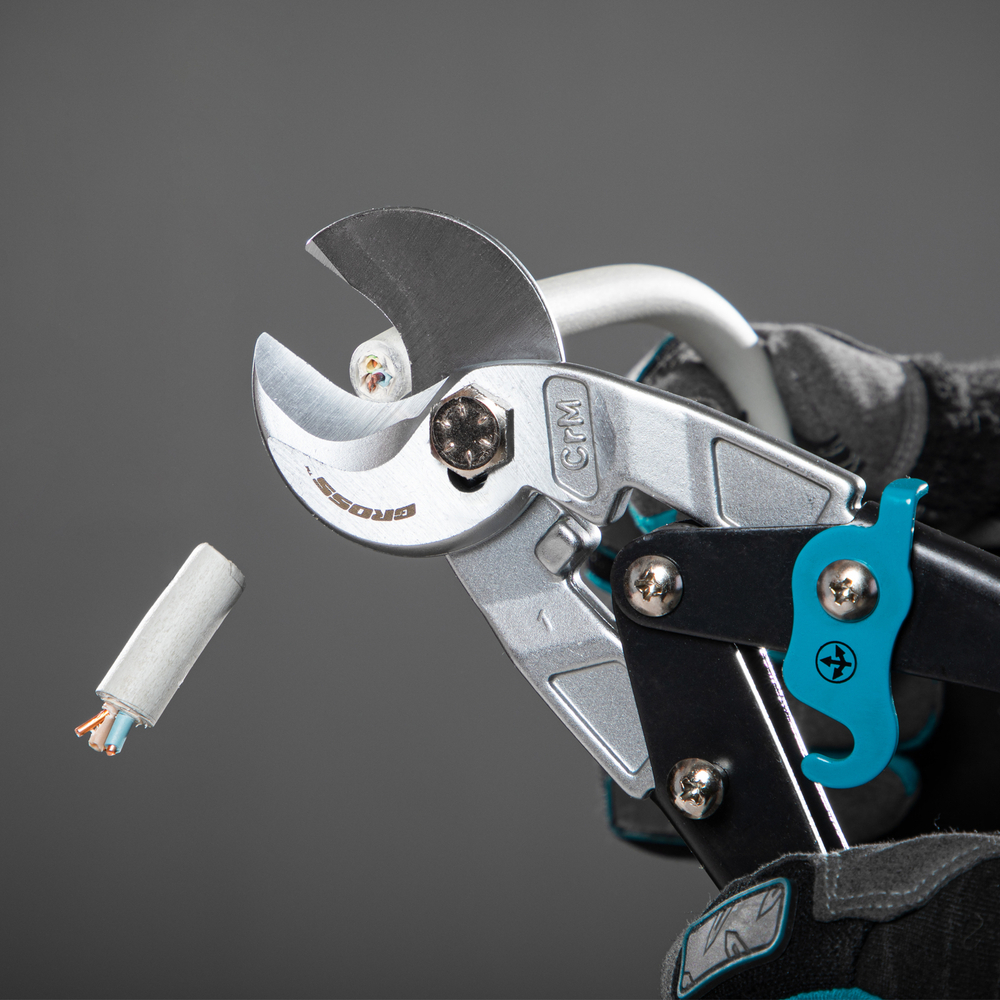 Кабелерез "Piranha", 240 мм, двухкомпонентные рукоятки, D кабеля до 14 мм, сечение 14 мм2 Gross