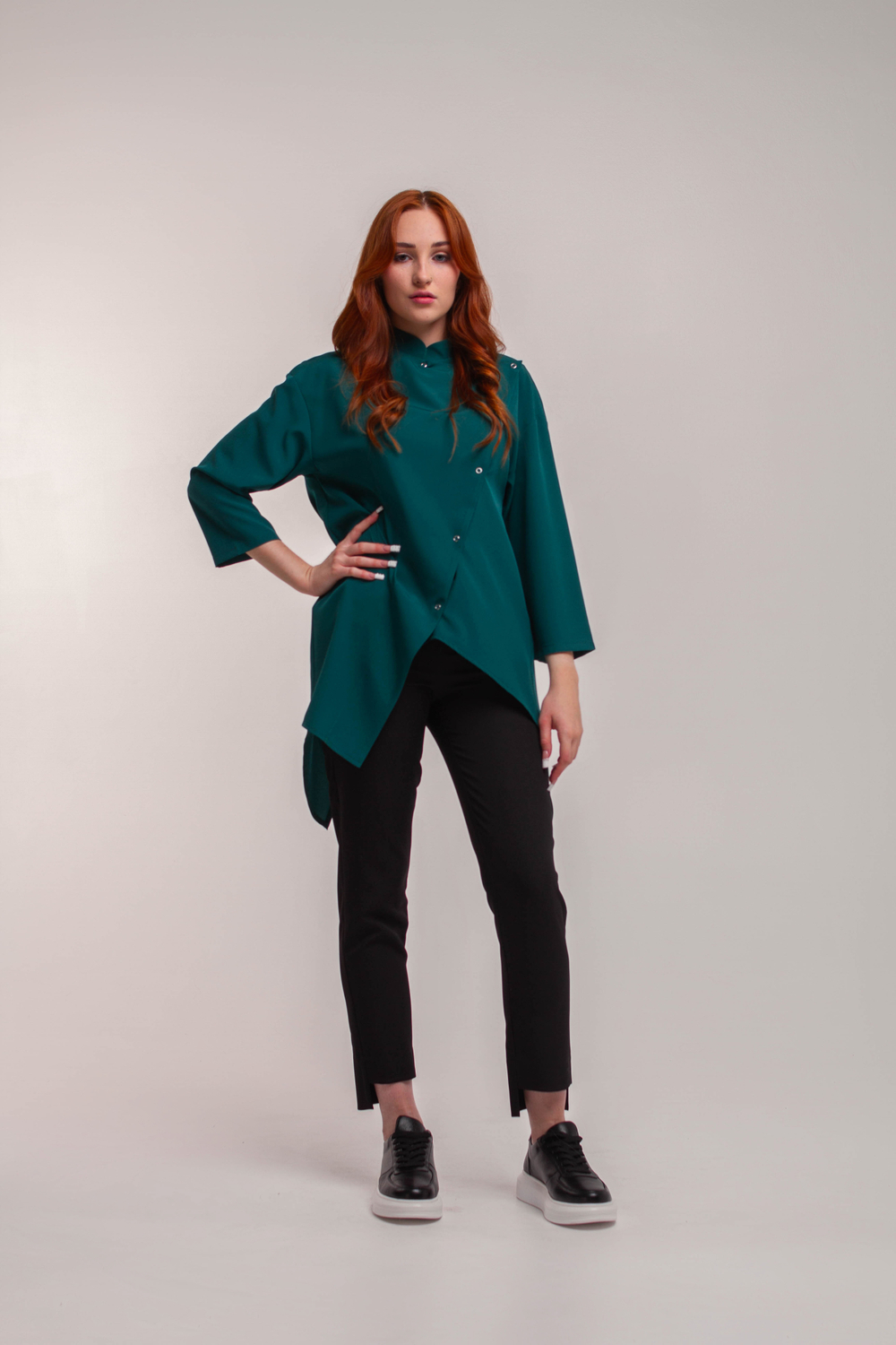 РУБАШКА-КИТЕЛЬ 23Х. PROF зеленая