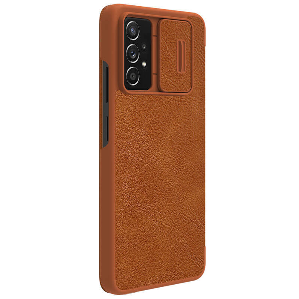 Кожаный чехол-книжка Nillkin Leather Qin Pro c защитой камеры для Samsung Galaxy A73