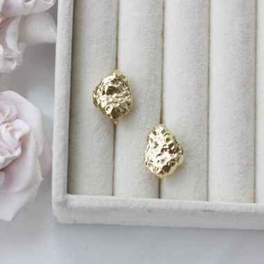 Швензы фриформ 16*12 мм с английским замком, позолота, Ш129