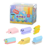 Ластик Qihao, фигурный, серия "Подводный мир", цилиндрической формы, 6 шт