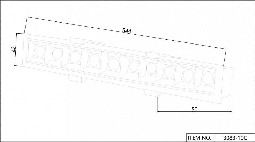 Встраиваемый светильник Favourite Roshni 3083-10C