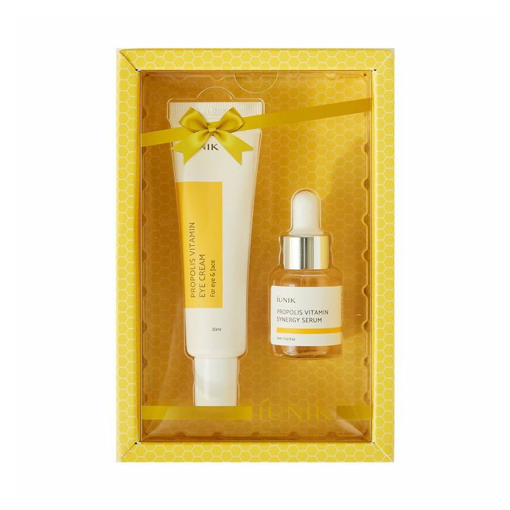 IUNIK Propolis Vitamin Eye Cream Set витаминный набор для ухода за кожей глаз с прополисом