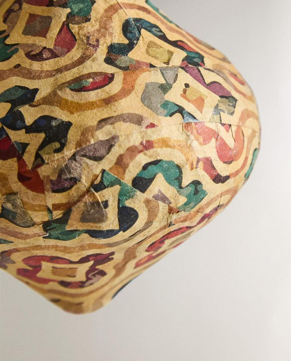 ZARA HOME БУМАЖНОЕ ЕЛОЧНОЕ ИГРУШКА В ФОРМЕ РОМБА, ЭКРЮ