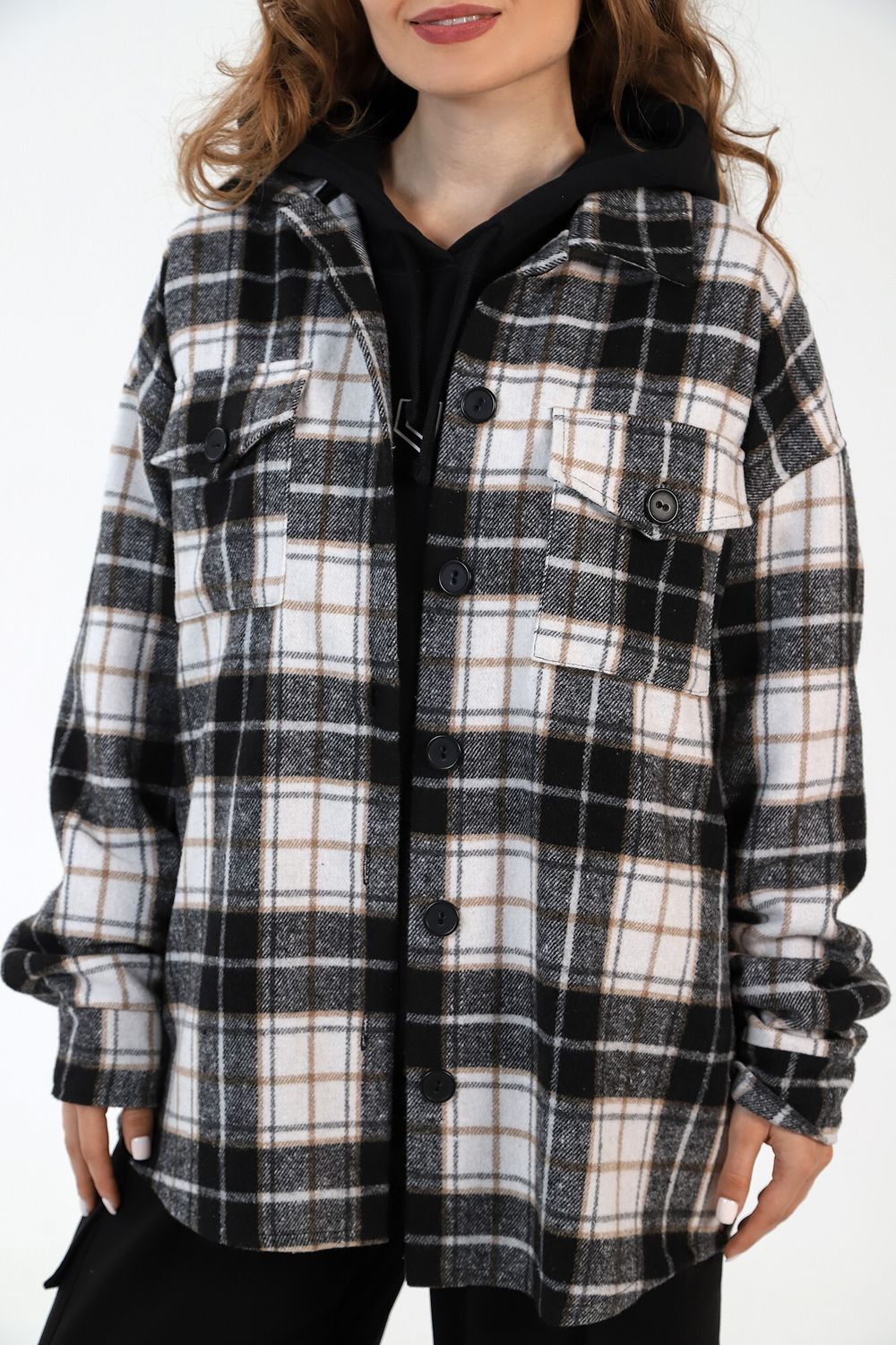 Рубашка женская Квадро-3 Виотекс ЧЁРНЫЙ