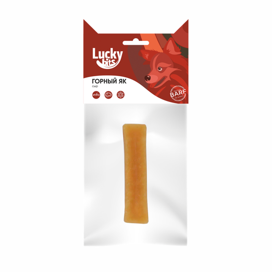 Лакомство для собак Lucky bits сыр из молока горного яка, размер М (10 см), 70 г