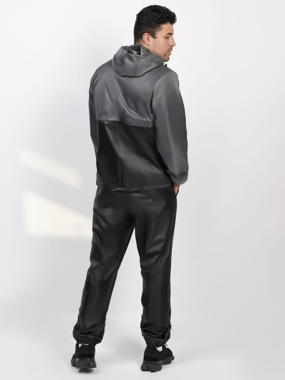 Спортивный костюм Prival Ветровлагозащитный, Чёрный+серый