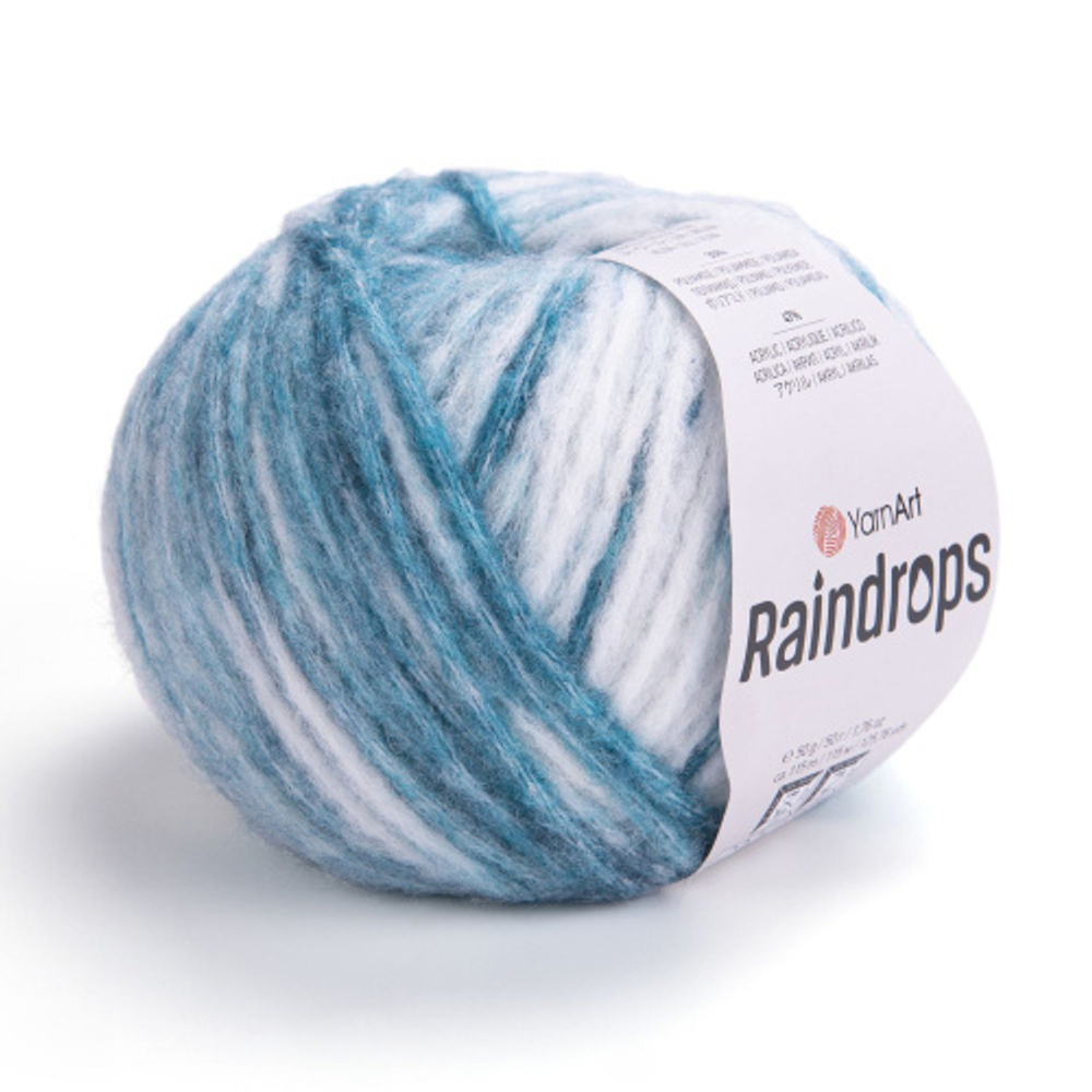 Пряжа Raindrops, 50г, 115м, 18%шерсть, 35%полиамид, 47%акрил (цена за 1шт)