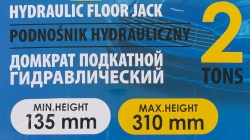 Домкрат подкатной гидравлический 2т Partner PA-TA820011