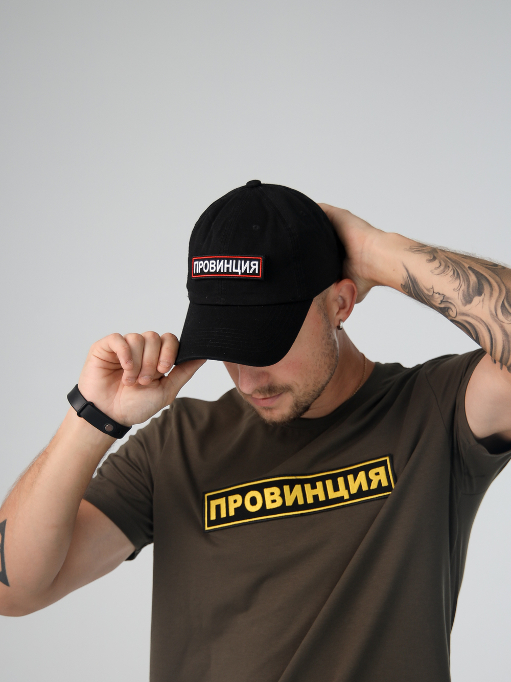 Бейсболка кепка провинция черный черная