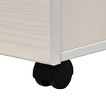 Тумба 45х45х67, Мадейра, офисная, прикроватная, на колесиках, под стол, с ящиками, массив сосны и дуба, белая, Dipriz