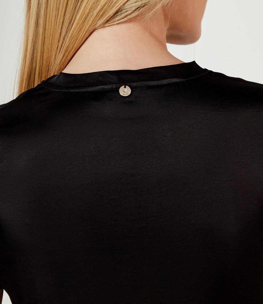 Сатиновая блузка Liu Jo - черный(CA5354 T2571)