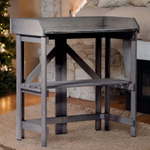 Садовый стол деревянный для сада и дачи с цинковой столешницей, для пересадки растений и цветов