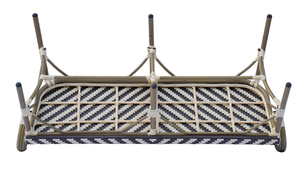 "Кабри" диван двухместный из искусственного ротанга, цвет бежево-коричневый