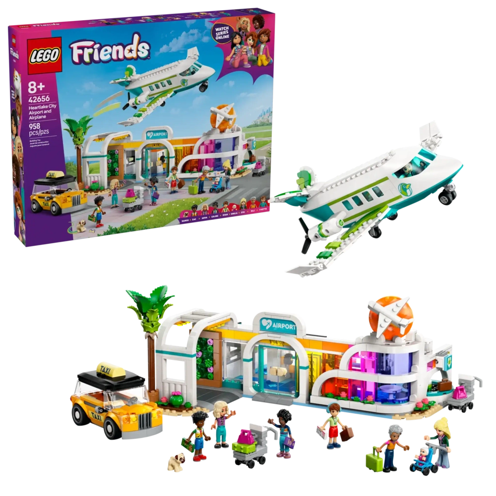 Конструктор LEGO Friends 42656 Аэропорт Хартлейк-Сити и самолет